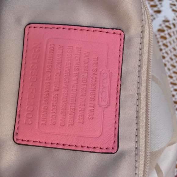 Coach Kristin Crossbody Bag, beige and pink - Picture 8 of 14